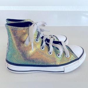 Little girls Converse All Star  Chuck Taylor’s.  sneakers. Size 12. Used.